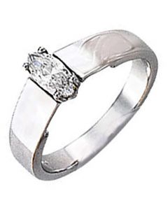 14k Cathedral Engagement Ring