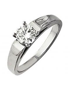 Platinum Cathedral Engagement Ring
