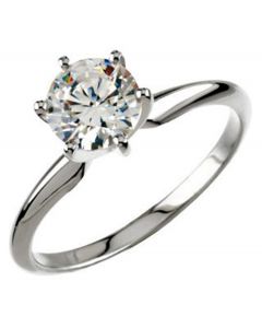 Platinum 6-Prong Solitaire Engagement Ring
