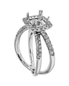 18K White Gold Diamond Ring 14362