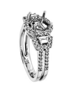 18K White Gold Diamond Wedding Ring 14416