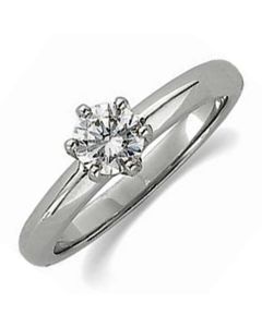 14K Round Low 6-Prong Solstice Solitaire® Ring