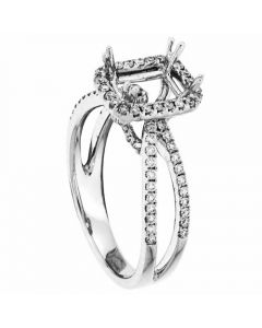 18K White Gold Diamond Wedding Ring 15932