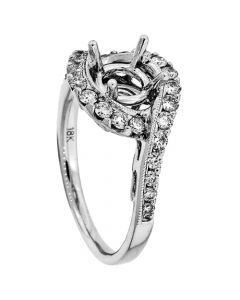 18K White Gold Diamond Ring 17034