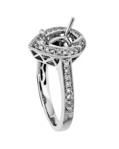 18K White Gold Diamond Ring 17212