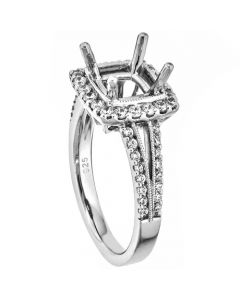18K White Gold Diamond Wedding Ring 18017
