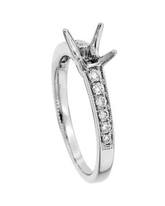 18K White Gold Diamond Ring 18050