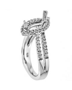 18K White Gold Diamond Ring 18066