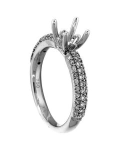 18K White Gold Diamond Wedding Ring 18245