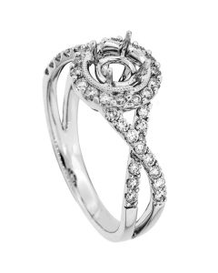 18K White Gold Diamond Ring 18329