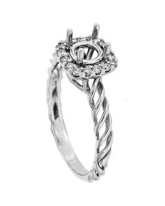 18K White Gold Diamond Ring 18331