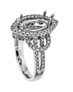 18K White Gold Diamond Ring 18343