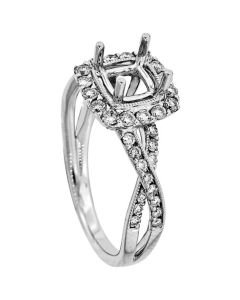 18K White Gold Diamond Ring 18349
