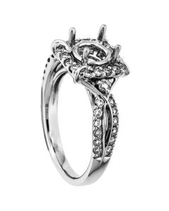 18K White Gold Diamond Wedding Ring 18351