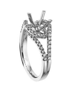 18K White Gold Diamond Ring 18358