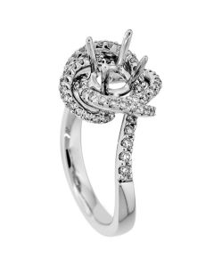 18K White Gold Diamond Ring 18359