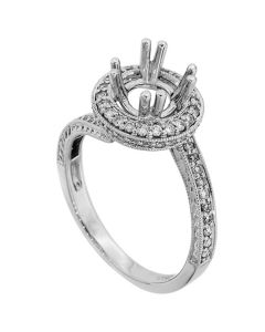 18K White Gold Diamond Ring