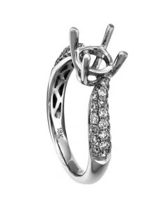 18K White Gold Diamond Ring 18435