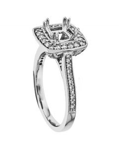 18K White Gold Diamond Ring 18444