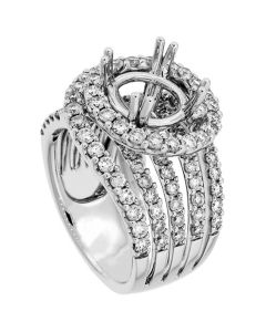 18K White Gold Diamond Ring