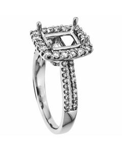 18K White Gold Diamond Ring 18520