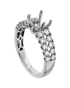 18K White Gold Diamond Ring