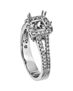 18K White Gold Diamond Ring 18819