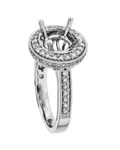 18K White Gold Diamond Ring 18821