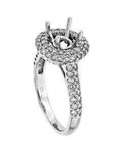 18K White Gold Diamond Ring 18822
