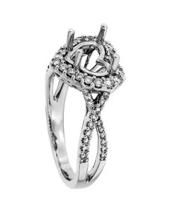 18K White Gold Diamond Ring 18855