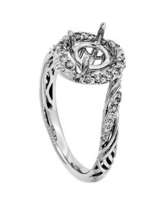 18K White Gold Diamond Ring 18885