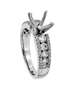 18K White Gold Diamond Ring