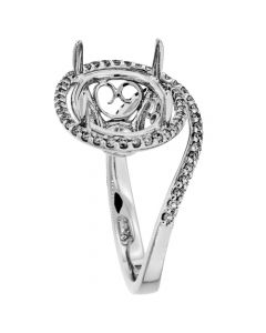 18K White Gold Diamond Ring 18904