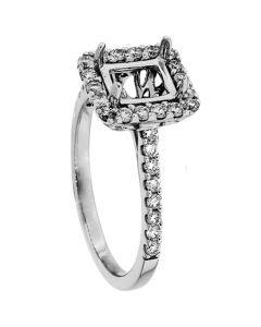 18K White Gold Diamond Ring 18918