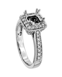 18K White Gold Diamond Ring