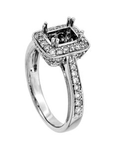 18K White Gold Diamond Ring