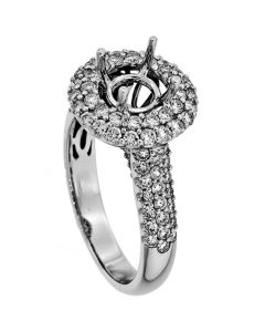 18K White Gold Diamond Ring