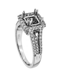 18K White Gold Diamond Ring 18948