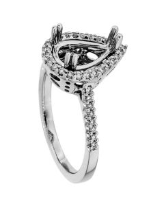 18K White Gold Diamond Ring