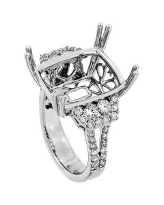 18K White Gold Diamond Ring
