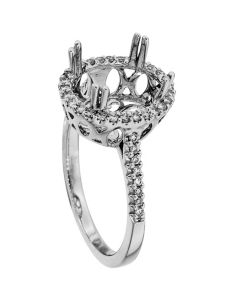 18K White Gold Diamond Ring