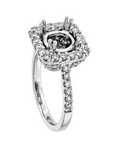 18K White Gold Diamond Ring 18974