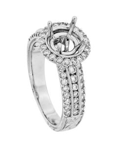 18K White Gold Diamond Ring 19069