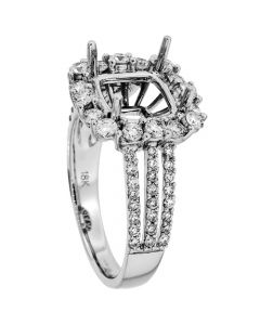 18K White Gold Diamond Ring 19072