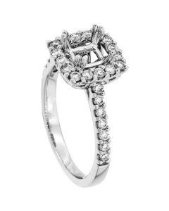 18K White Gold Diamond Ring 19076