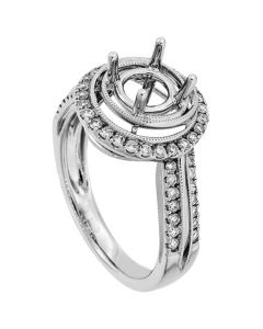 18K White Gold Diamond Ring