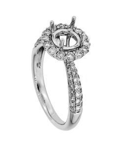 18K White Gold Diamond Ring
