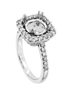18K White Gold Diamond Ring