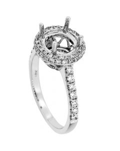 18K White Gold Diamond Ring 19284