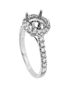 18K White Gold Diamond Ring 19285